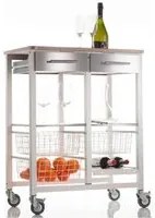 Carrello da cucina doppio, serie: ONDA DOPPIO