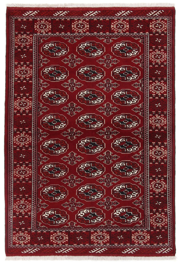 Turkmen Tappeto 210x130 (Iran) Annodato A Mano