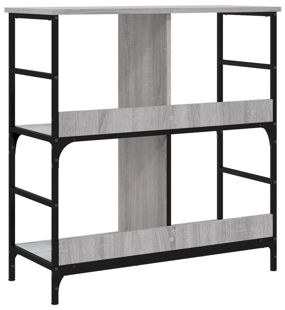 Libreria Grigio Sonoma 78,5x33x82 cm in Legno Multistrato