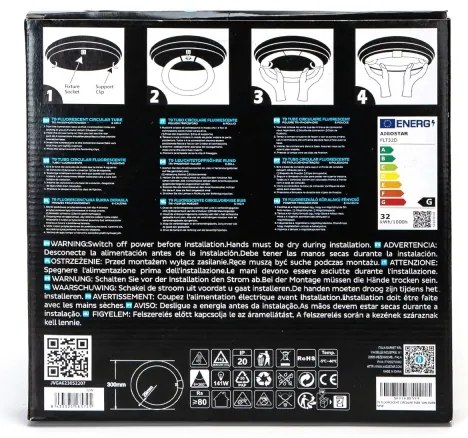 Tubo fluorescente T9 G10q/32W/230V 6500K - Aigostar