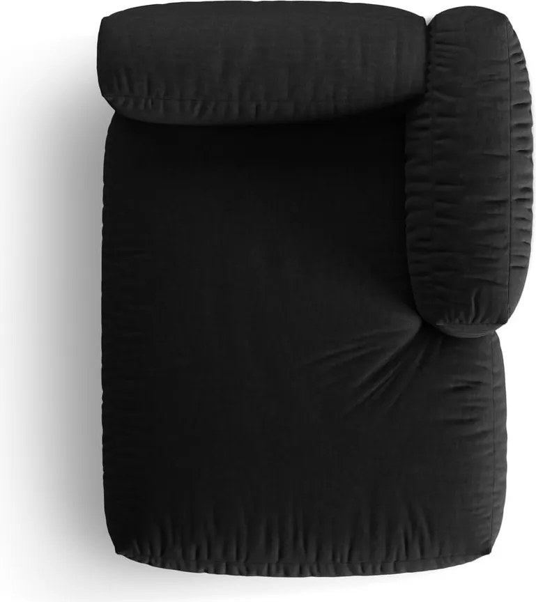 Modulo divano nero (angolo destro) Martina - Micadoni Home