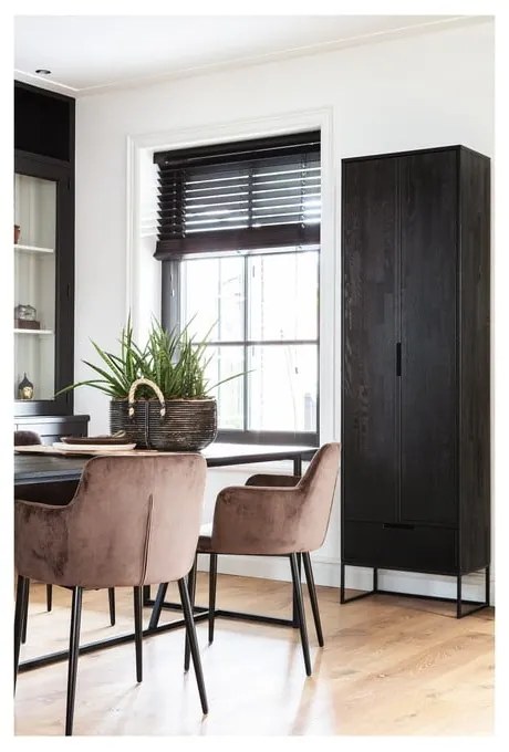 Armadio in frassino nero 60x210 cm Silas - WOOOD