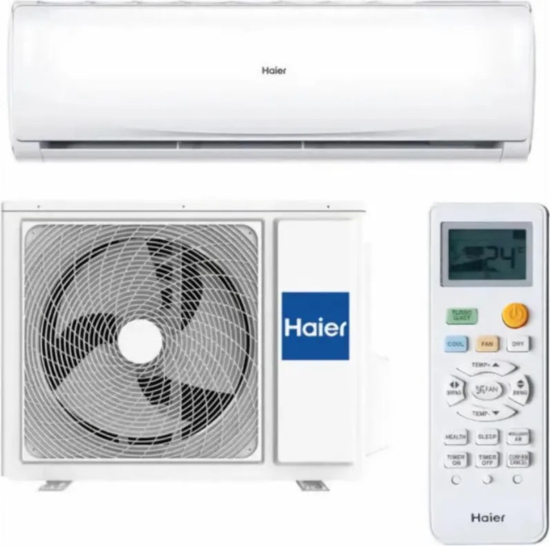 Haier, Climatizzatore Monosplit Inverter, 12000 BTU, Pompa di Calore, WiFi, R-32, Classe A++