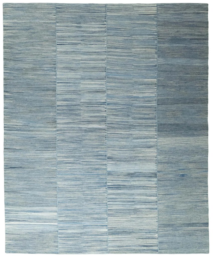 Kilim Tappeto 300x240 Blu (Iran) Tessuto A Mano