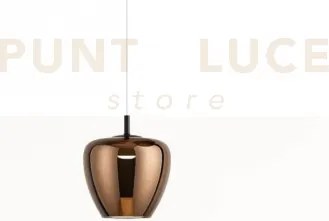 Sospensione 1 luce attacco gx53 con cavo cm 250 con vetro 1236 picc...