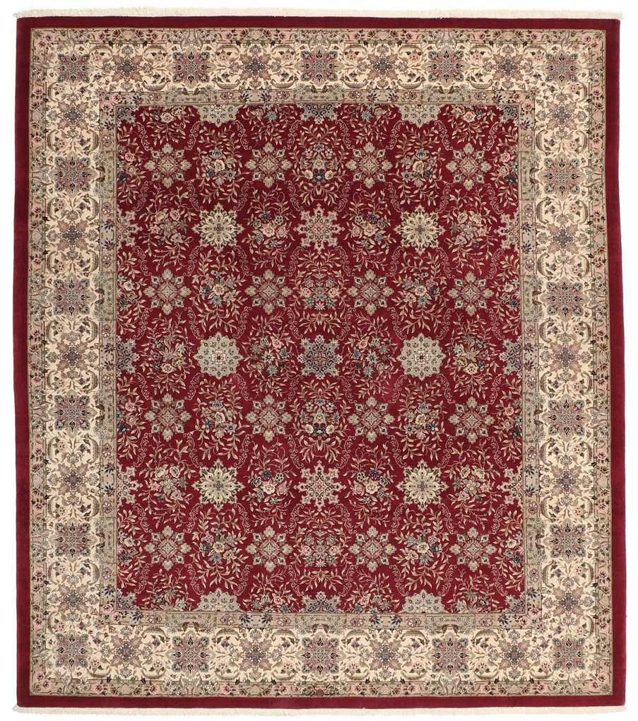 Isfahan Tappeto 300 x 260 (Iran) Annodato A Mano