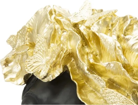 Donna Con Farlalle In Testa Cm 21X20X36,5