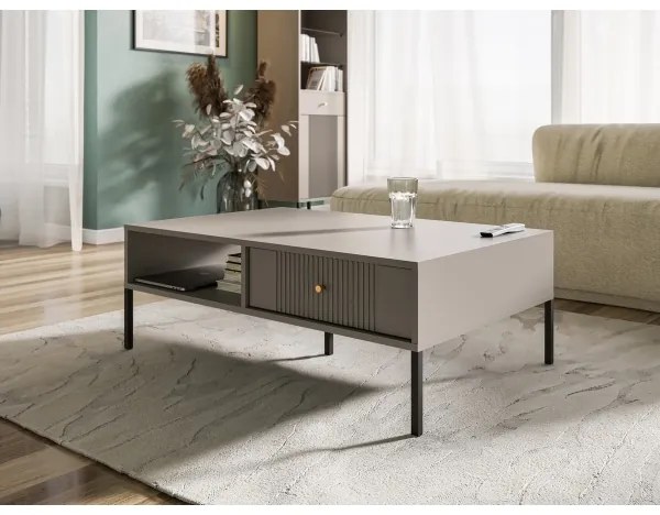 Tavolino da salotto LUE beige/nero