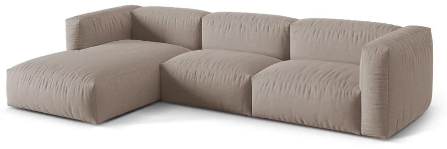 Divano angolare componibile beige (angolo sinistro) Martina - Micadoni Home