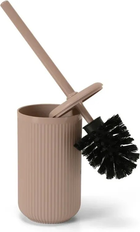 Set accessori bagno completo di 4 pz rosa cannettato Arizona