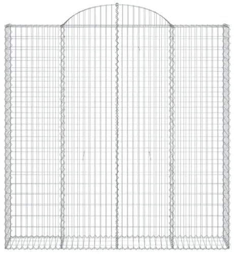 Cesto Gabbione ad Arco 200x30x200/220 cm Ferro Zincato