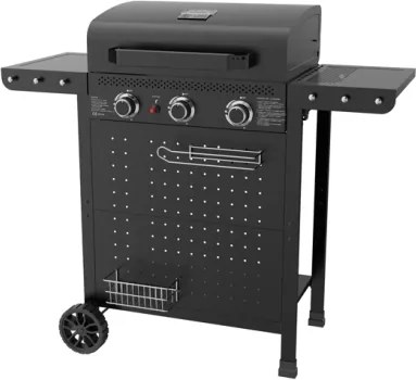 Barbecue A Gas 3 Fuochi Ripiani Pieghevoli Hot 3 C-Line