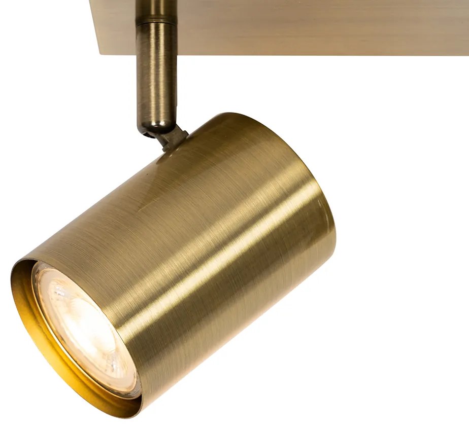 Faretto da Soffitto Smart Bronzo a 3 Luci Regolabile Incl. Wifi GU10 50mm - Jeana