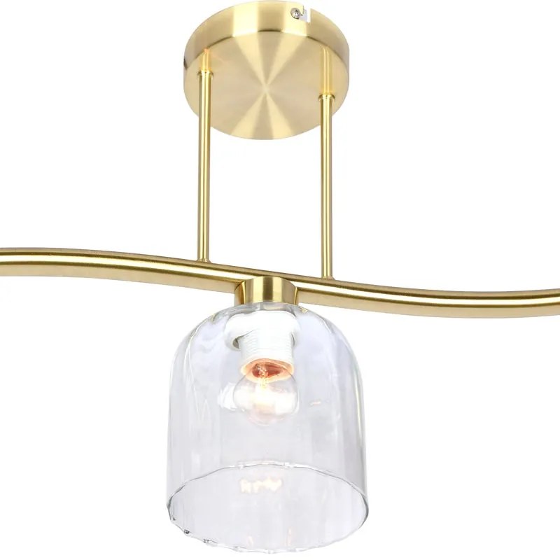 Plafoniera neoclassico Candice cromo IP20, 3XE27