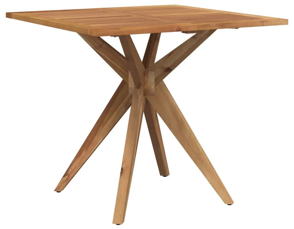 Set da pranzo per giardino 5 pz in legno massello di acacia