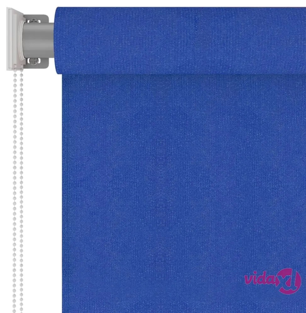 vidaXL Tenda a Rullo per Esterni 100x140 cm Blu HDPE