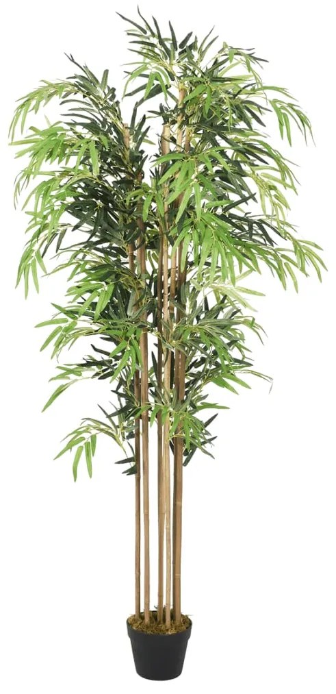 Albero Bambù Artificiale 500 Foglie 80 Cm Verde /