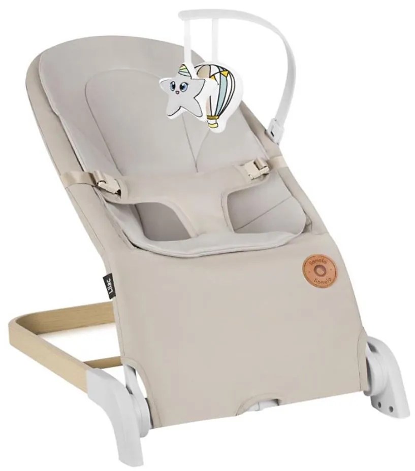 Lionelo - Dondolo per bambini LILAC beige