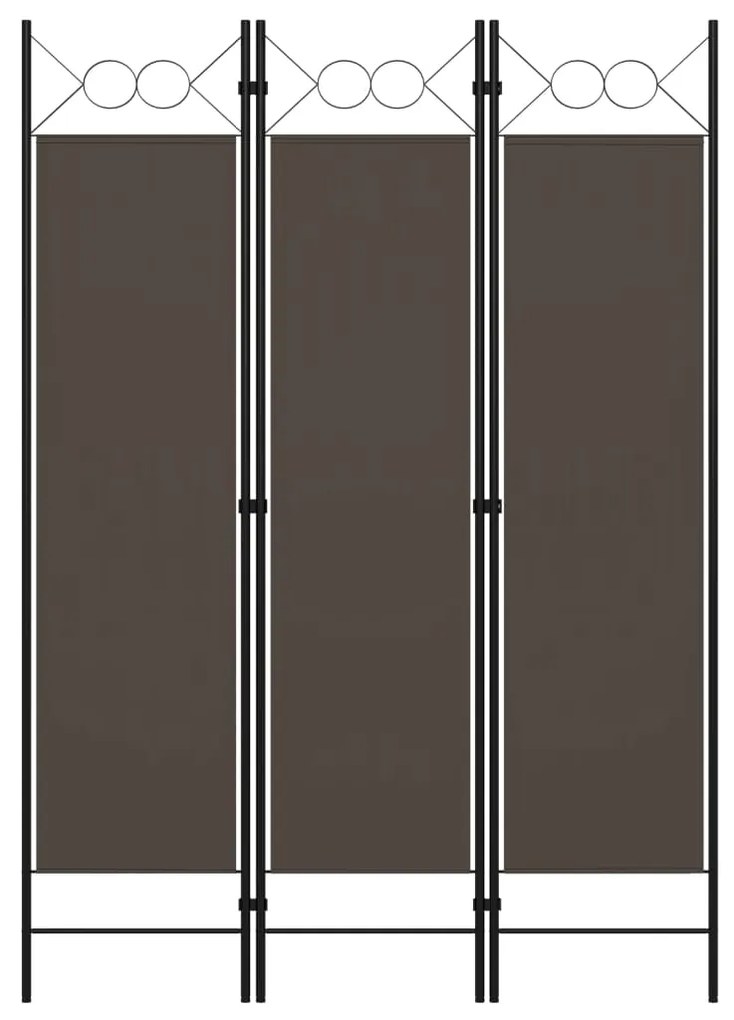 Paravento A 3 Pannelli Antracite 120x180 Cm /