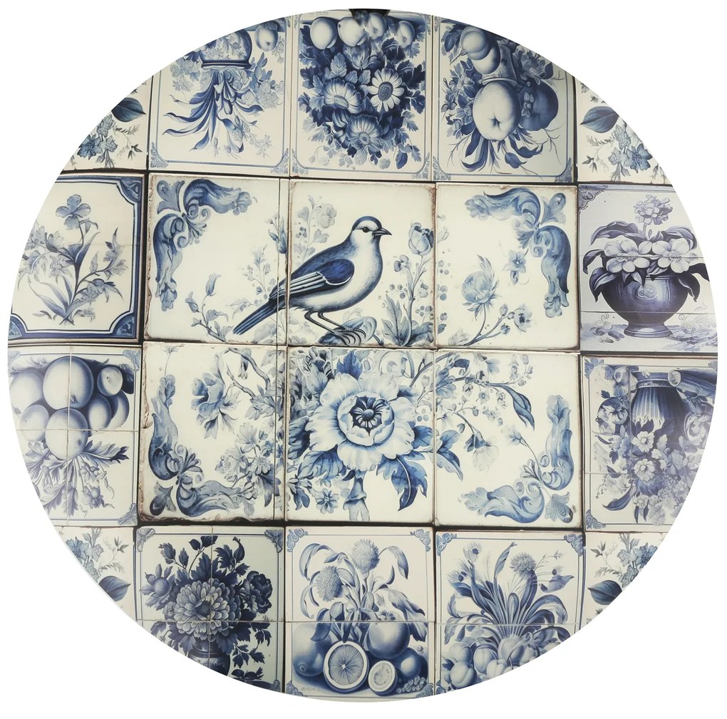 Copritavolo giardino diametro 70 cm con decoro