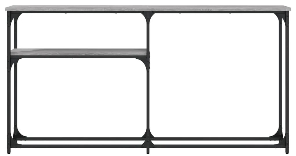 Tavolino consolle grigio sonoma 145x22,5x75cm legno multistrato