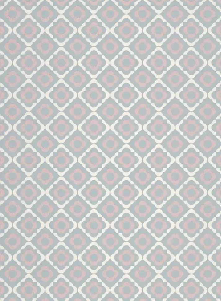Paint & Paper Library Carta da parati Quatrefoil - Porcelain