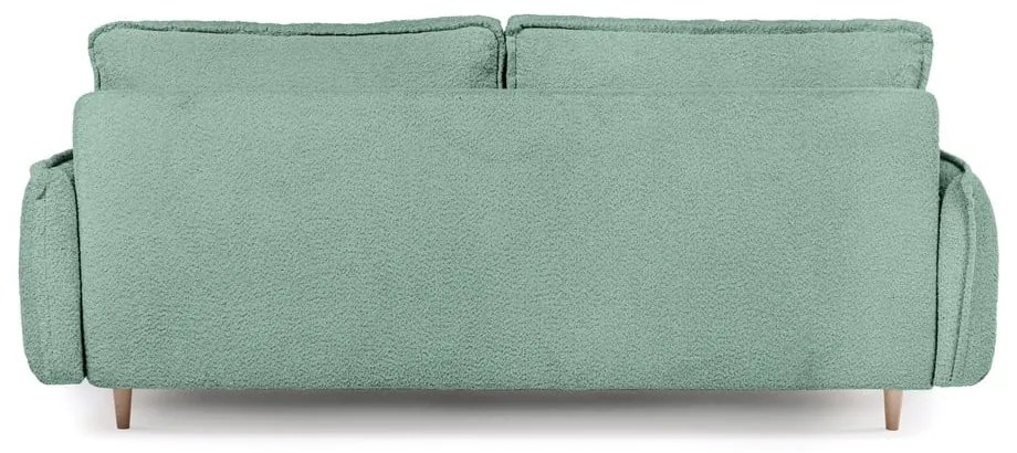 Divano letto verde in tessuto bouclé 215 cm Patti - Bonami Selection