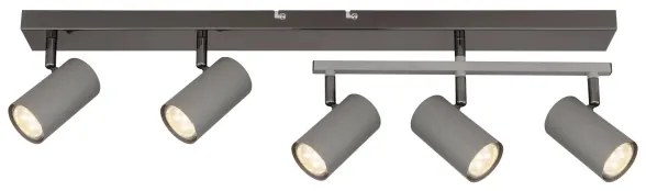 Globo 57911-5S - Faretto ROBBY 5xGU10/35W/230V grigio