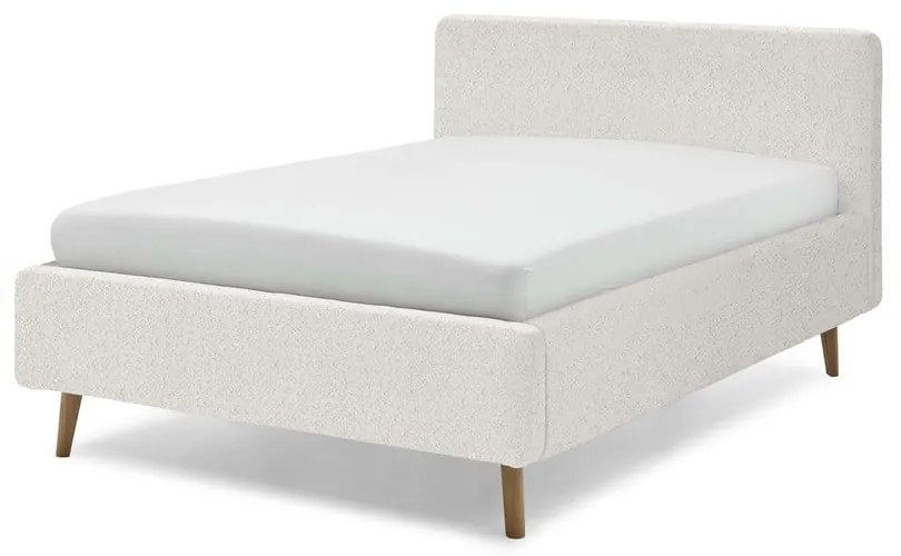 Letto matrimoniale imbottito bianco rete non inclusa 160x200 cm Mattis – Meise Möbel