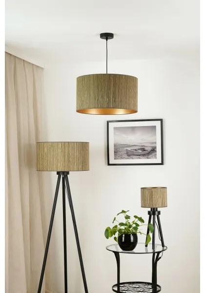 Brilagi - Lampadario a sospensione con filo BOSTON ROLLER 1xE27/15W/230V diametro 45 cm marrone/oro