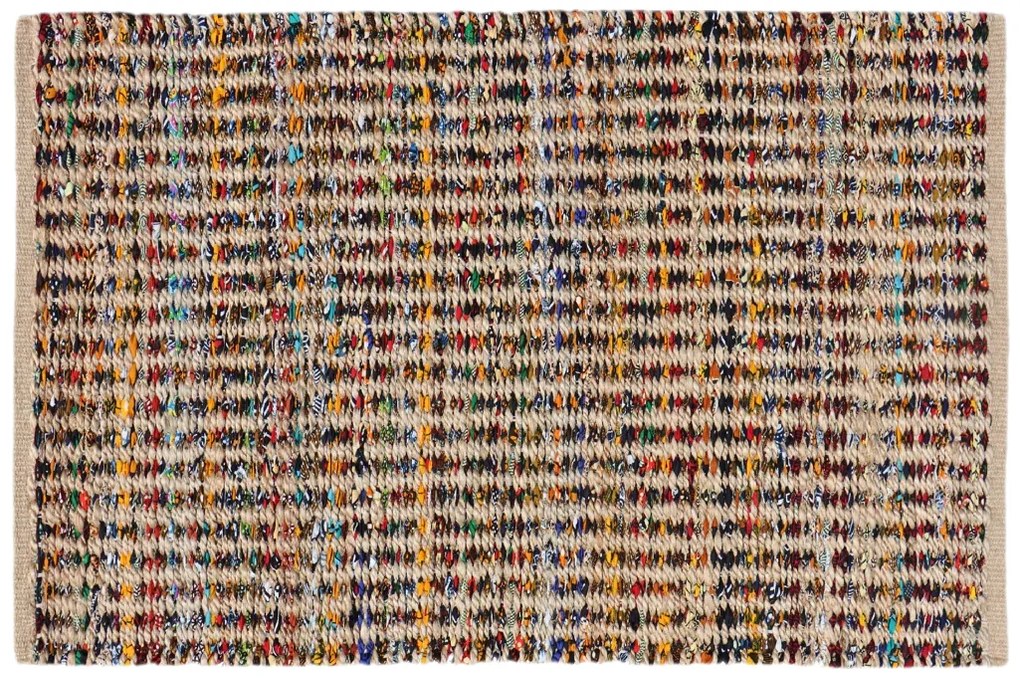 Tappeto Baki etnico in cotone multicolore, L 170 x L 120 cm
