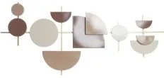 Decorazione da Parete DKD Home Decor Bianco Bianco/Rosa Dorato Rosa chiaro Moderno Scandi 30 x 40 cm 110 x 6,4 x 49 cm