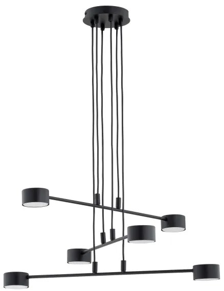 Lampadario a sospensione con filo MODUS 6xGX53/10W/230V nero