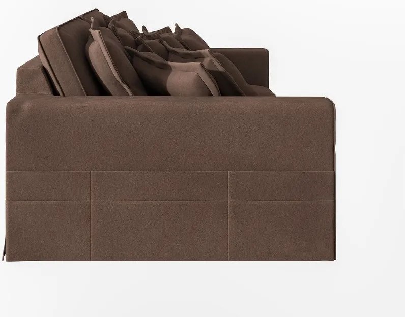 Divano marrone scuro 236 cm Nora – Ropez