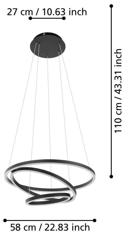 Lampadario smart LED 43 W LOBINERO-Z - EGLO