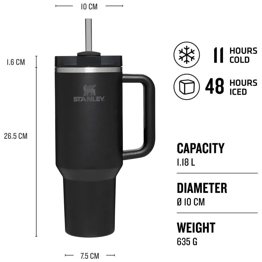 Thermos nero 1,18 l Quencher H2.O FlowState - Stanley