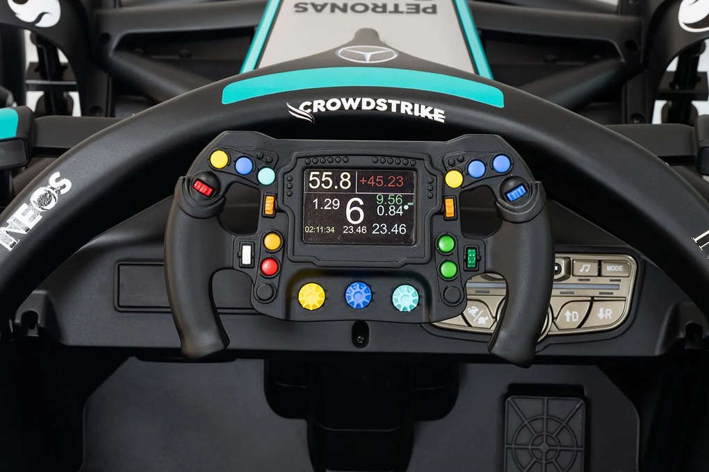 Macchina Elettrica per Bambini Licenza Mercedes F1 12V con Telecomando Nero...