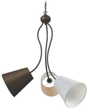 Tosel  Lampadari, sospensioni e plafoniere Lampada da Soffitto tondo metallo marrone e multicolore  Tosel