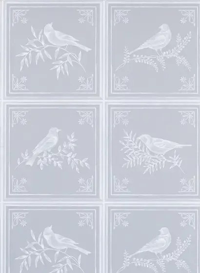 Tapete Fortoiseau von Nina Campbell - Grey
