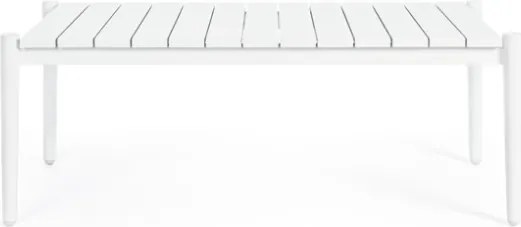 Salotto in corda da esterno tortora e bianco con tavolino e cuscini Calypso Bizzotto