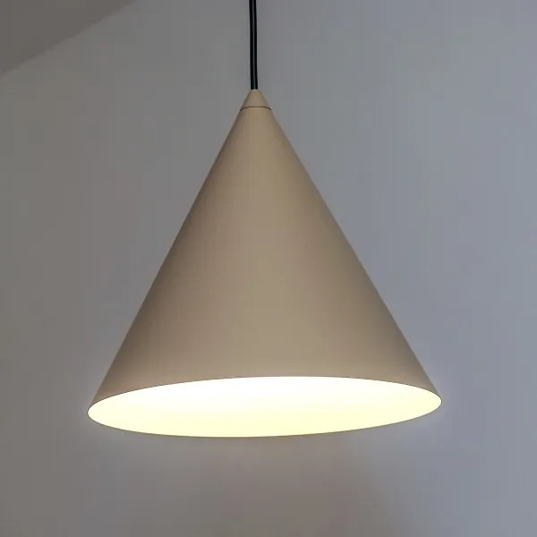 Lampadario a sospensione ETNA II 1xE27/15W/230V Ø 25 cm beige