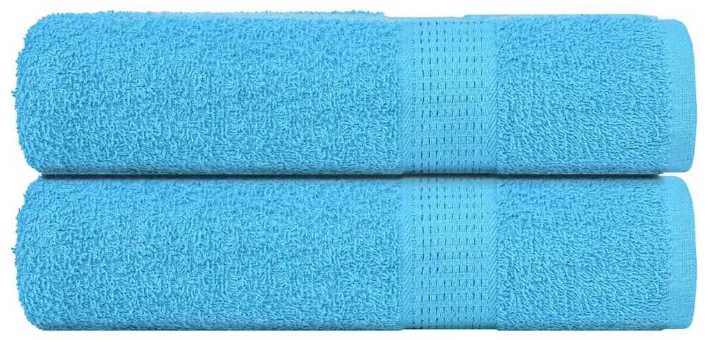 Asciugamani Doccia 2 Pz Turchesi 70x140 Cm 360 G/m² 100% Cotone /