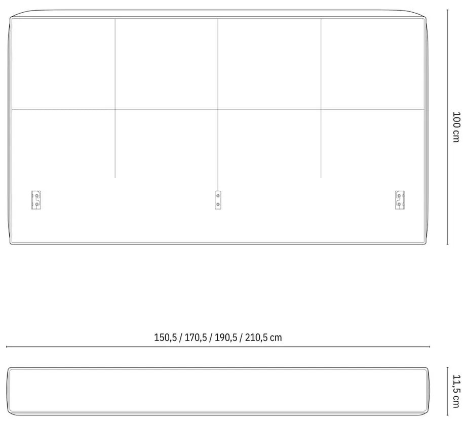 Letto matrimoniale imbottito beige con contenitore con rete inclusa 200x200 cm Simon Darren – Micadoni