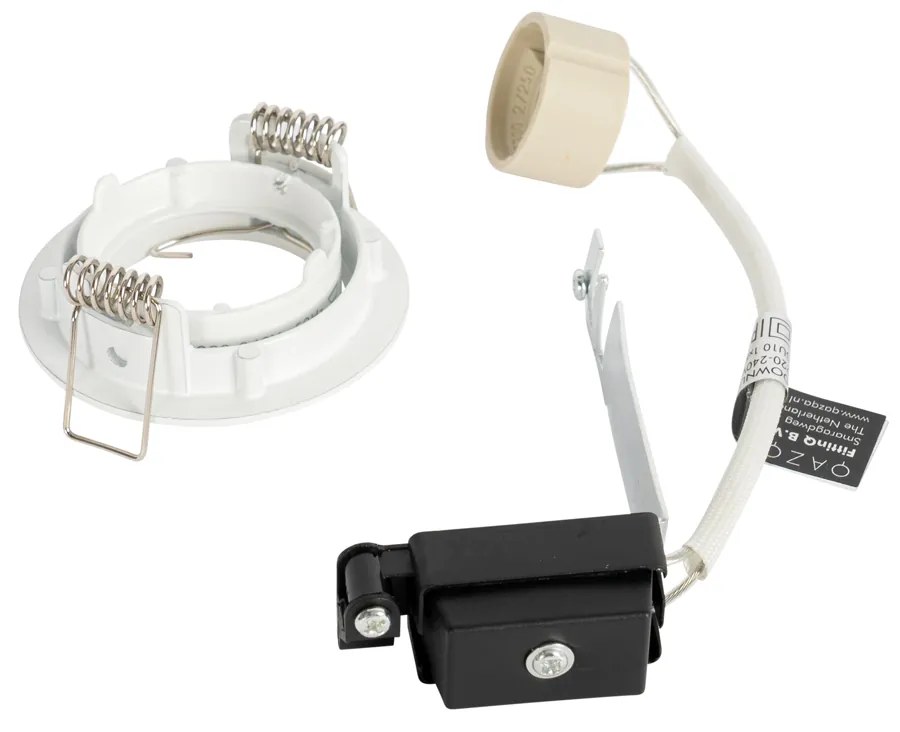 Set di 6 faretti incasso bianchi GU10 35mm - Edu