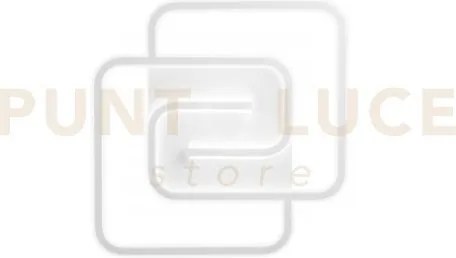 Plafoniera led cayman quadrata bianca 40w 5440lm cct 3000k 4000k 65...