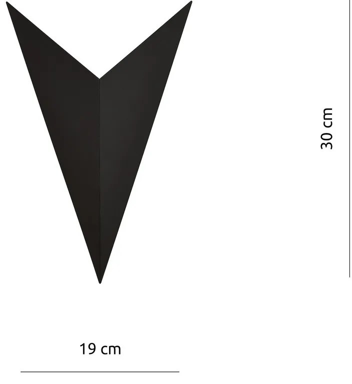 Applique da Parete in Acciaio FORM 4 Nero G9