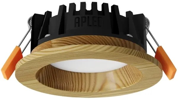 APLED - Lampada LED RONDO WOODLINE LED/3W/230V 3000K diametro 9 cm pino legno solido