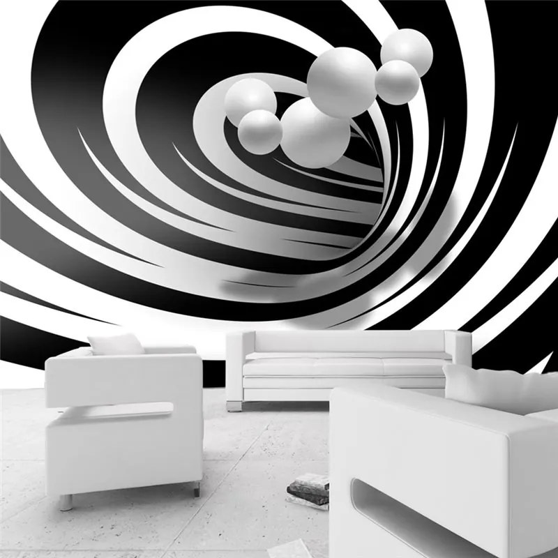 Fotomurale  Twisted In Black & White  Colore bianco e nero, Dimensioni e Misure 400x280