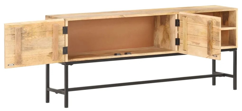 Credenza 145x30x60 cm in legno massello di mango