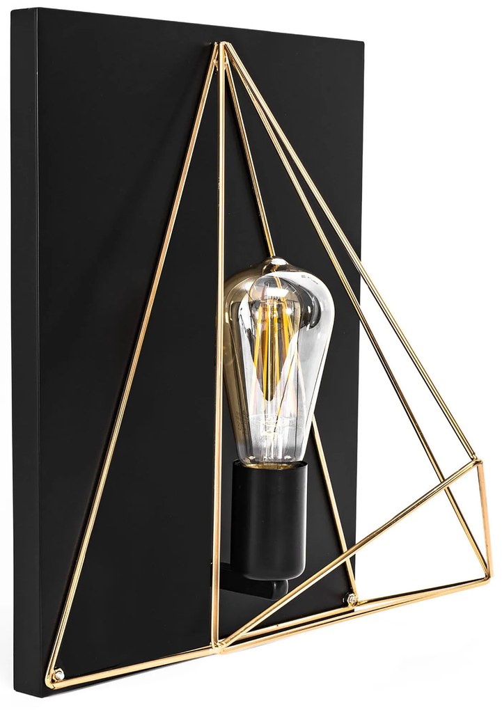 LAMPADA DA PARETE VETRATA App1095-1W Black
